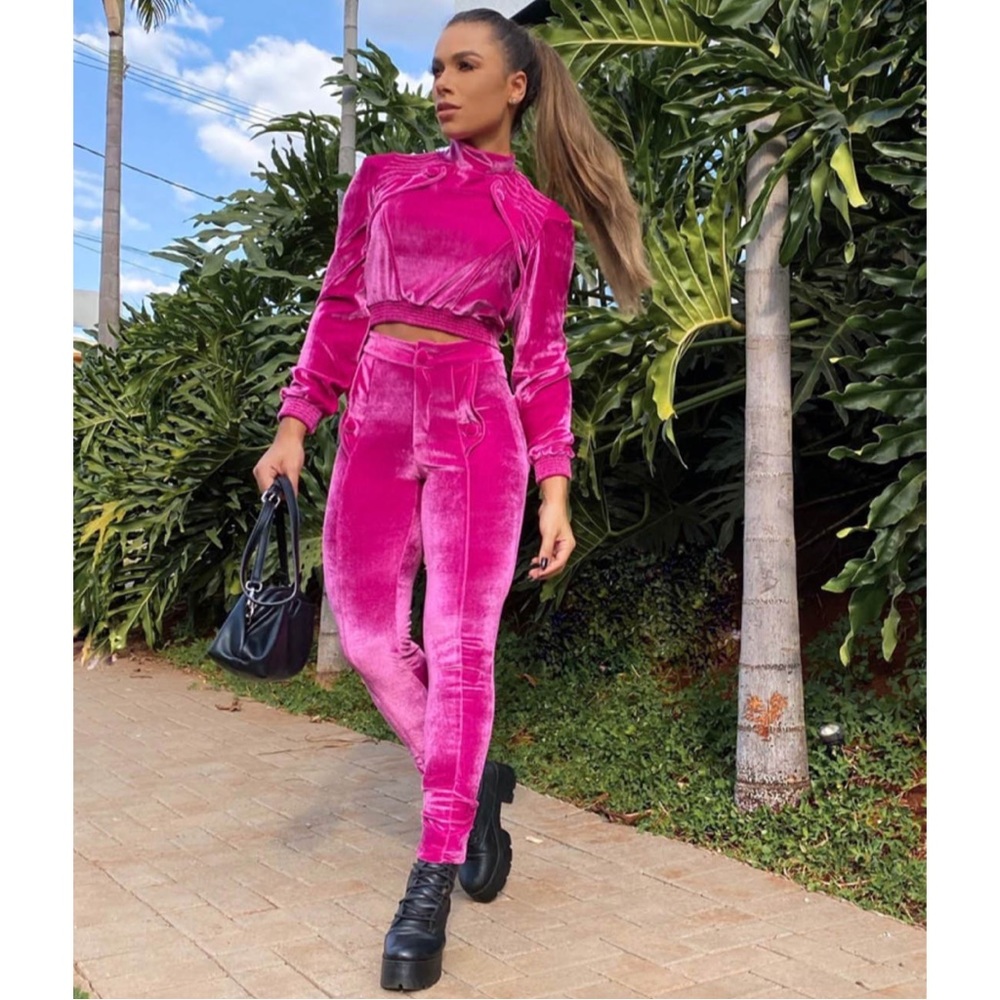 Pink Velvet Set